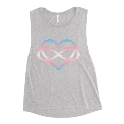 Polyamory Infinity Heart - Trans Ladies’ Muscle Tank