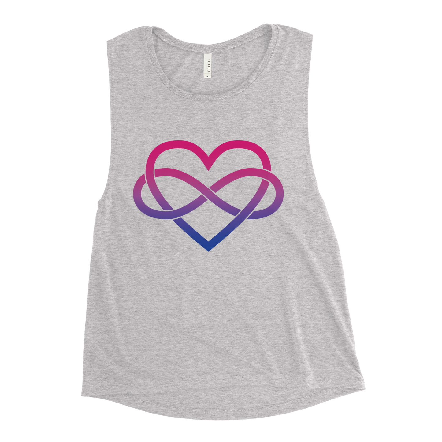 Polyamory Infinity Heart - Bisexual Ladies’ Muscle Tank