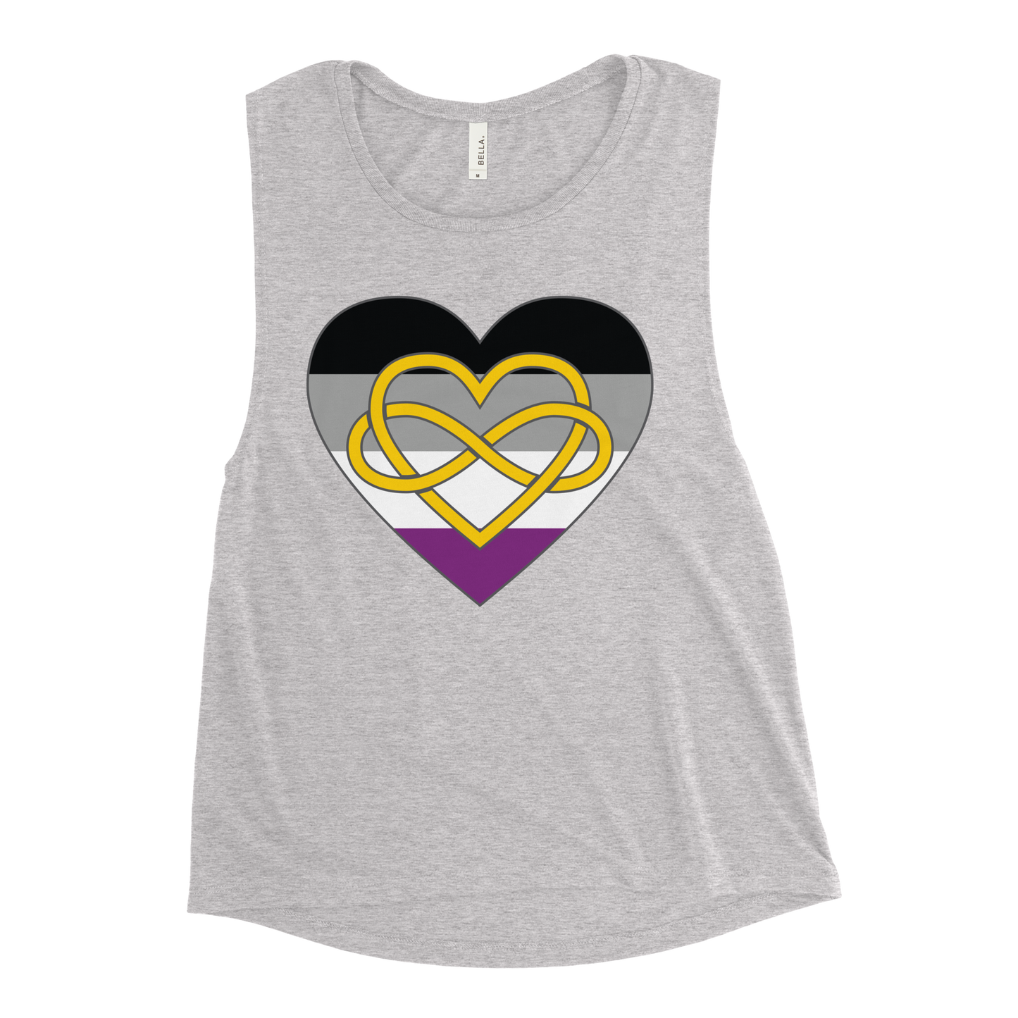 Polyamory Infinity Heart Asexual Pride Ladies’ Muscle Tank