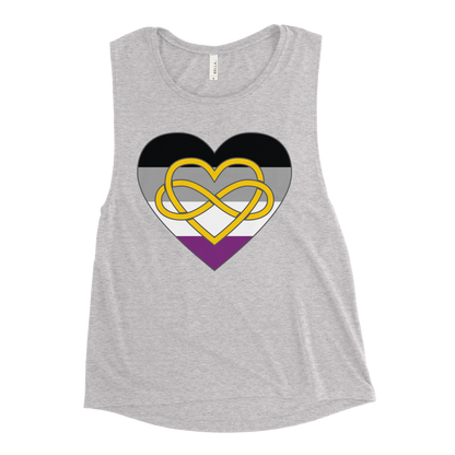 Polyamory Infinity Heart Asexual Pride Ladies’ Muscle Tank