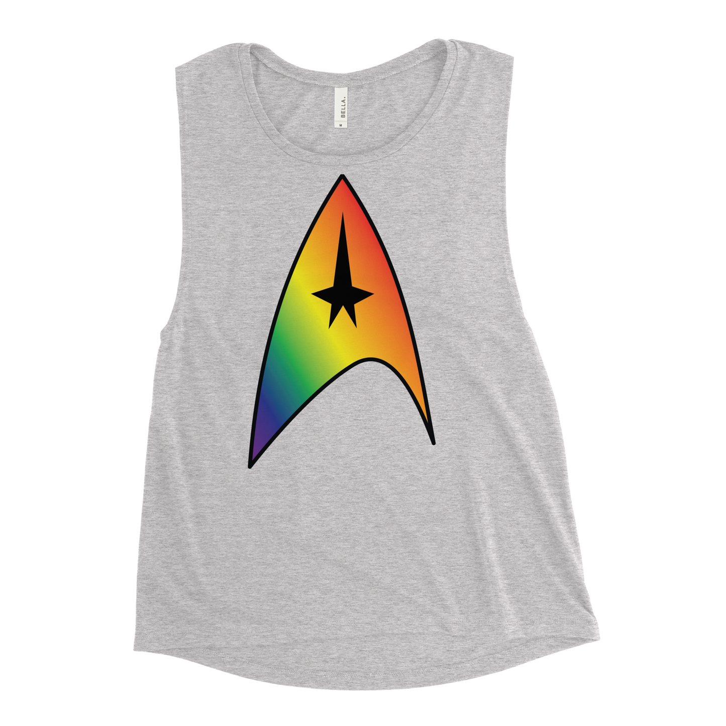 Starfleet Insignia - Rainbow Pride Ladies’ Muscle Tank