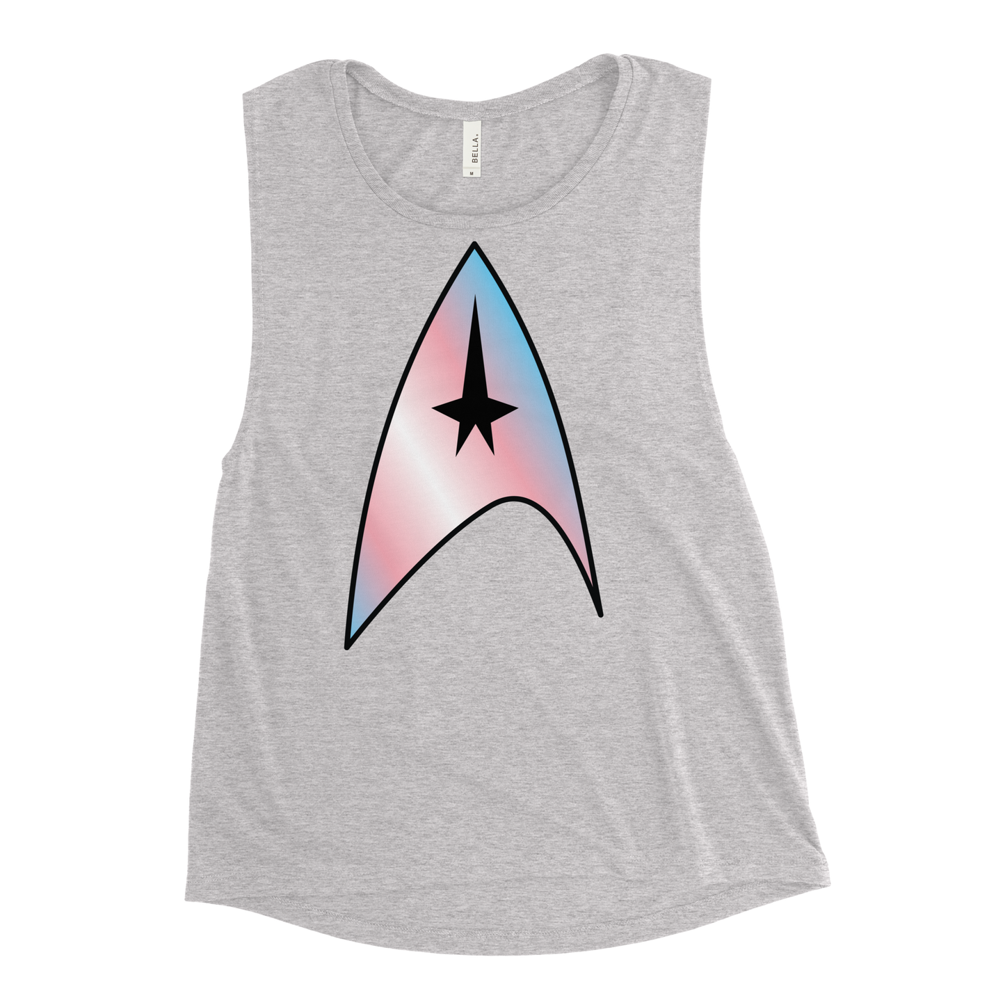 Starfleet Insignia - Trans Pride Ladies’ Muscle Tank