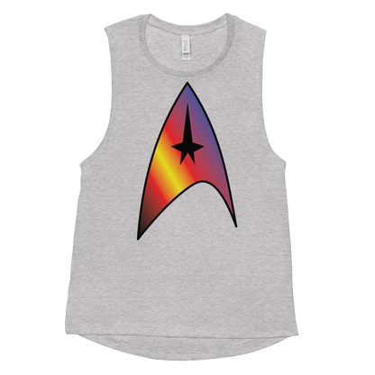 Starfleet Insignia - Polyamory Pride Ladies’ Muscle Tank