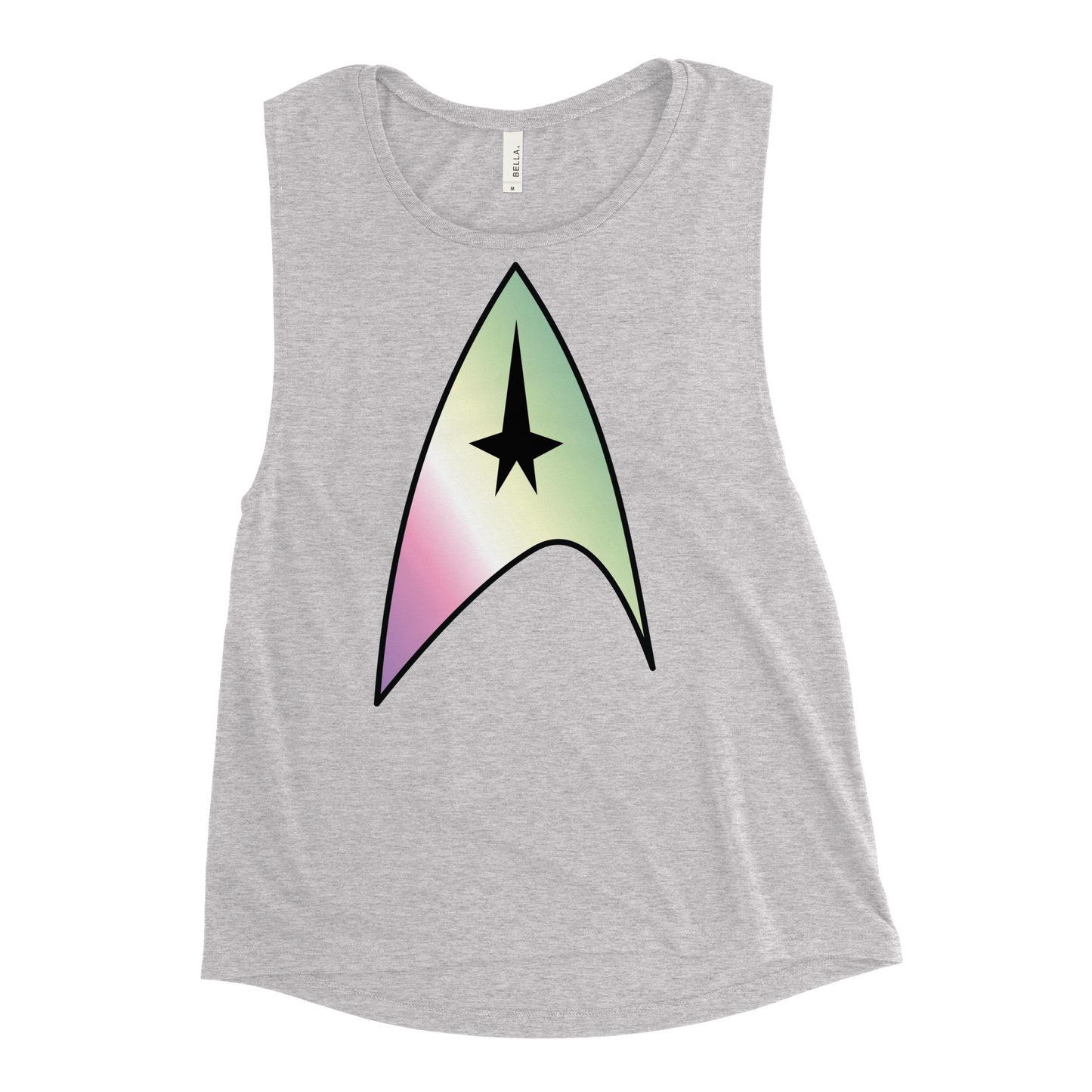 Starfleet Insignia - Genderfae Pride Ladies’ Muscle Tank