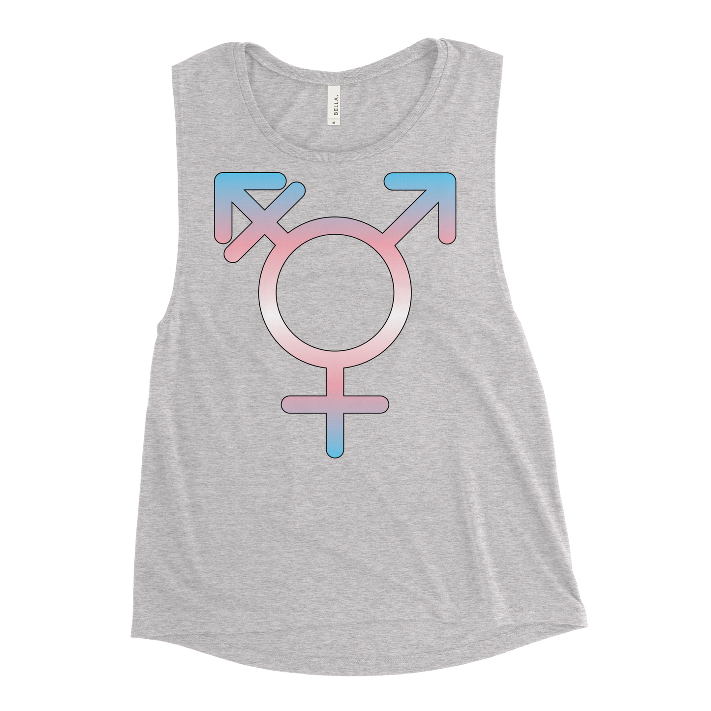 Transgender Symbol - Trans Pride Ladies’ Muscle Tank