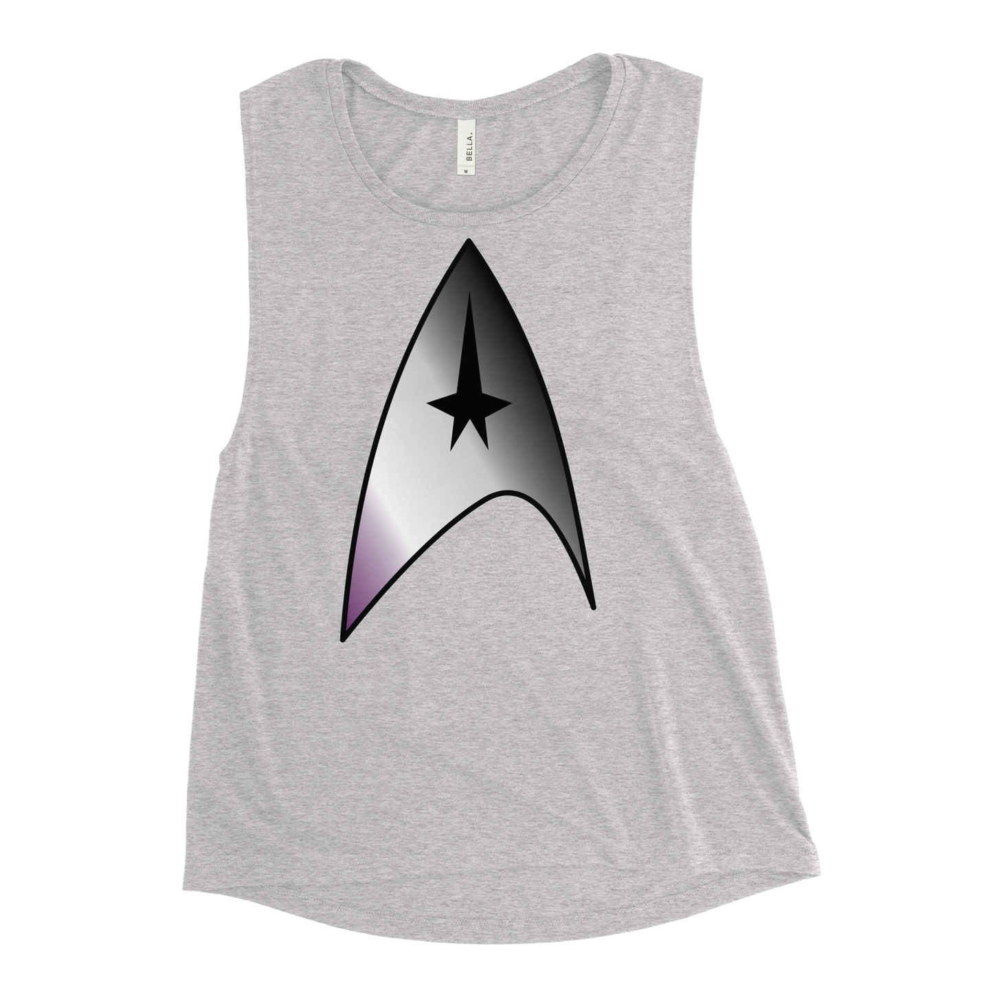 Starfleet Insignia - Asexual/Demisexual Pride Ladies’ Muscle Tank