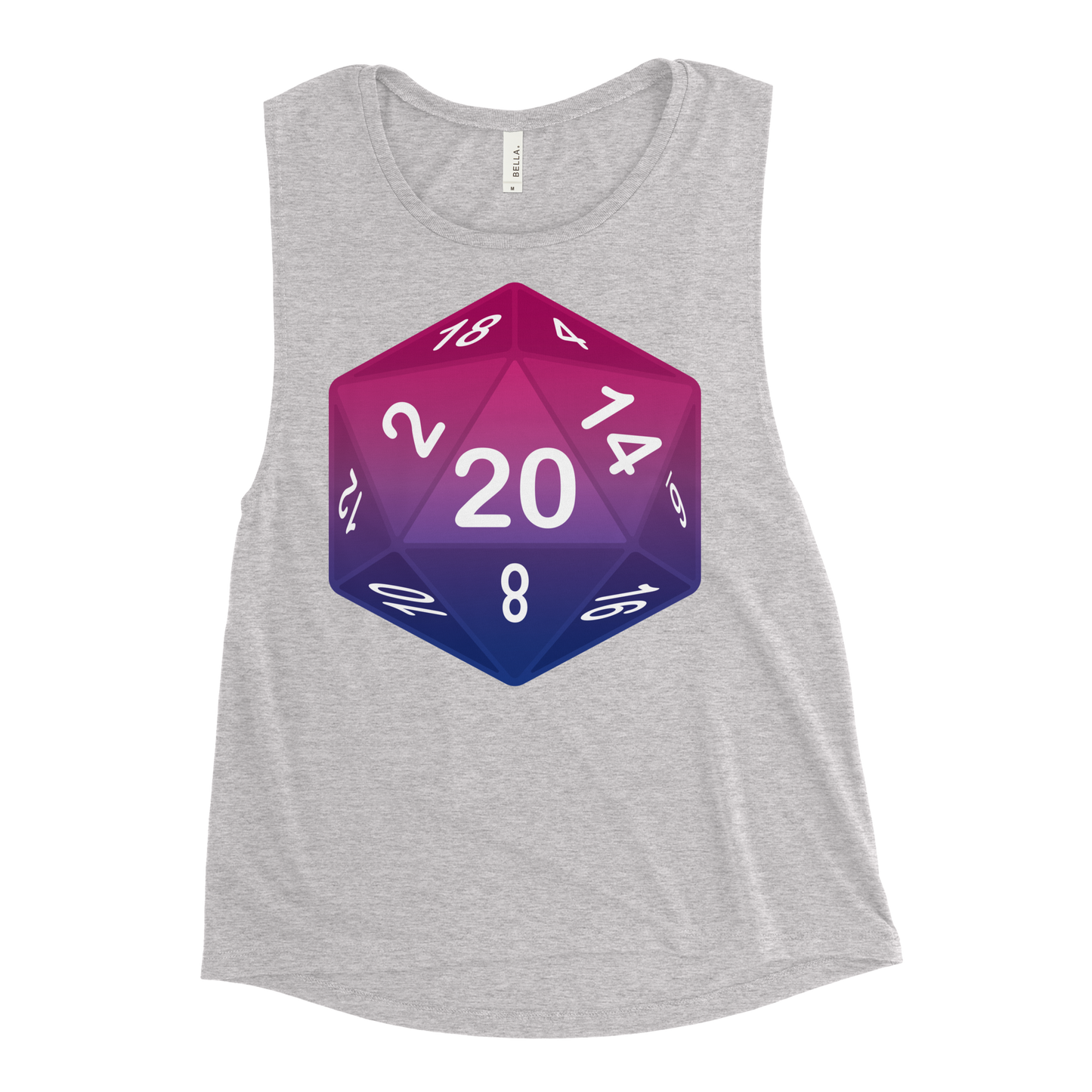 Pride Dice - Bisexual Ladies’ Muscle Tank