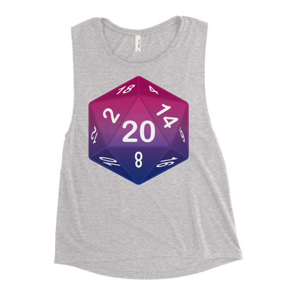 Pride Dice - Bisexual Ladies’ Muscle Tank