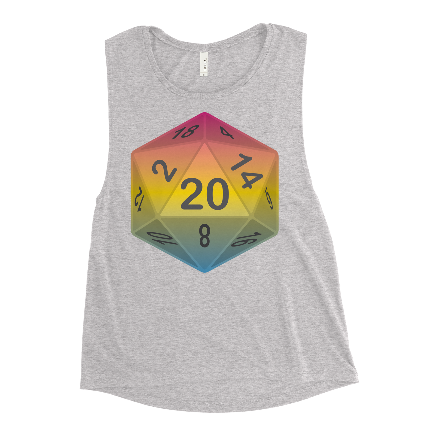 Pride Dice - Pansexual Ladies’ Muscle Tank