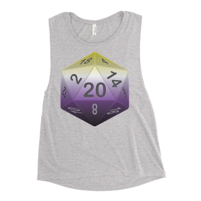 Pride Dice - Non-binary Ladies’ Muscle Tank