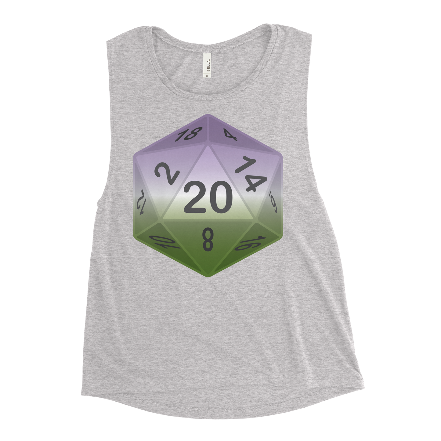 Pride Dice - Genderqueer Ladies’ Muscle Tank