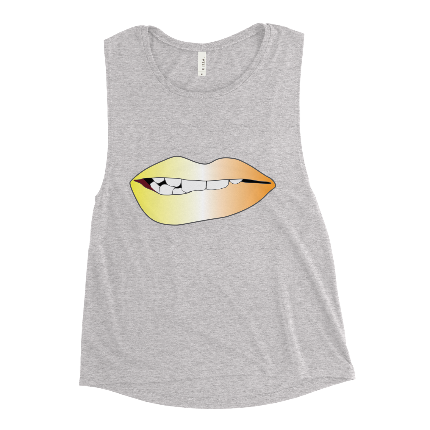 Biting Lips - Maverique Pride - Gradient Ladies’ Muscle Tank