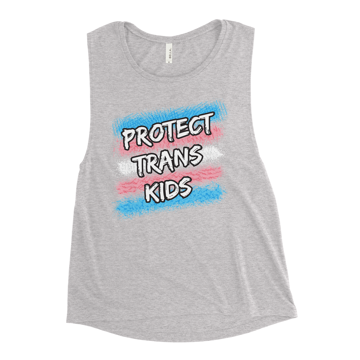 Protect Trans Kids Ladies’ Muscle Tank