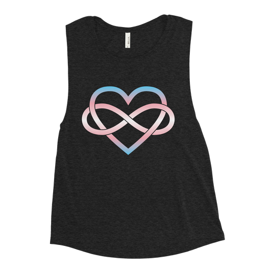 Polyamory Infinity Heart - Trans Ladies’ Muscle Tank