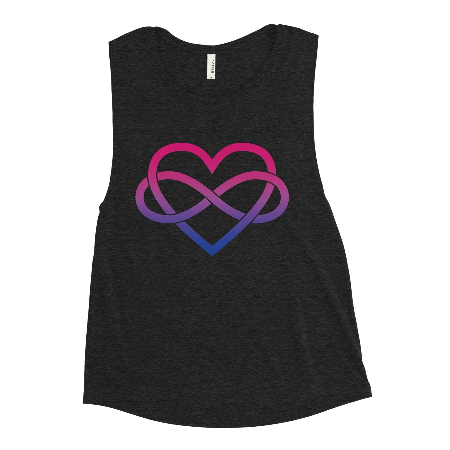 Polyamory Infinity Heart - Bisexual Ladies’ Muscle Tank