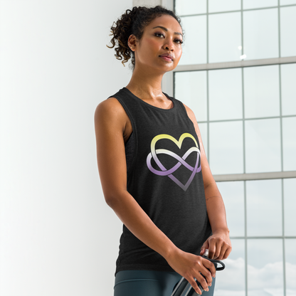 Polyamory Infinity Heart - Non-binary Ladies’ Muscle Tank