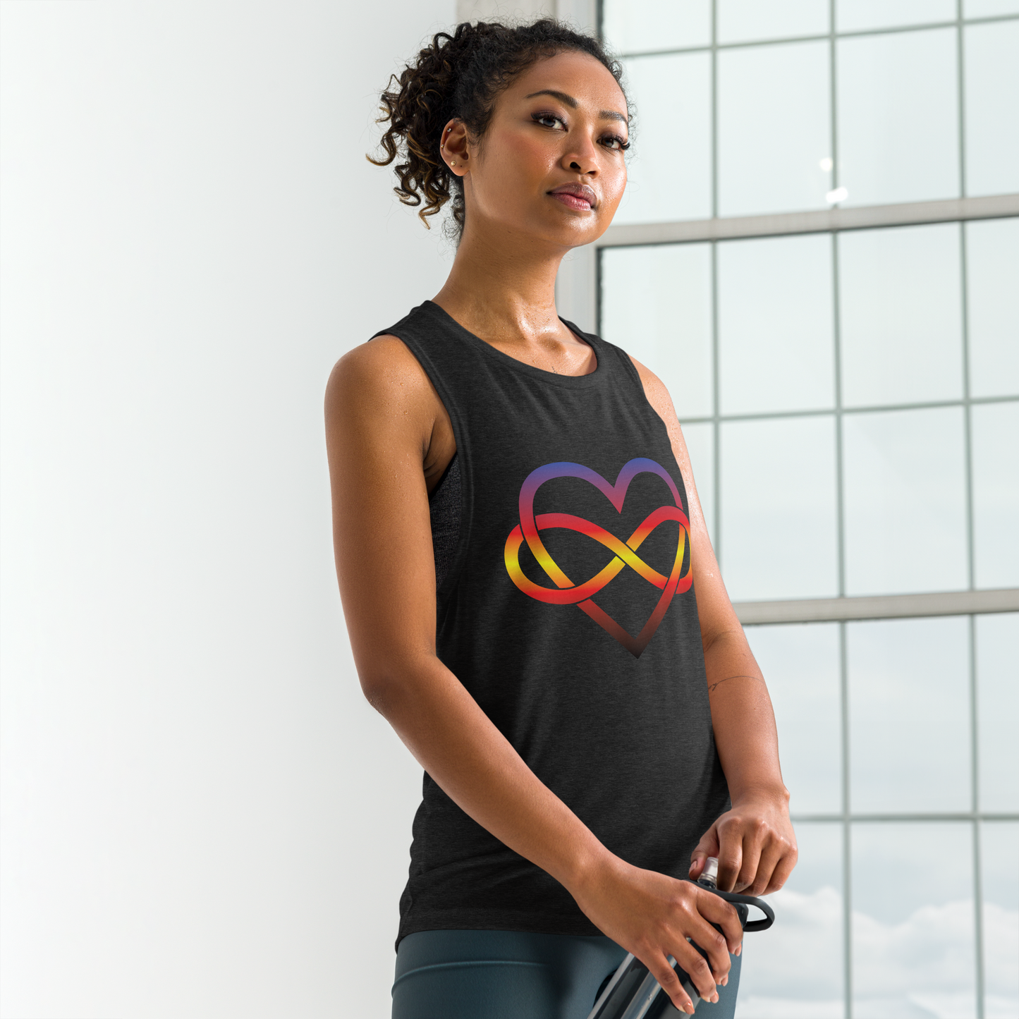 Polyamory Infinity Heart - Polyamory Ladies’ Muscle Tank