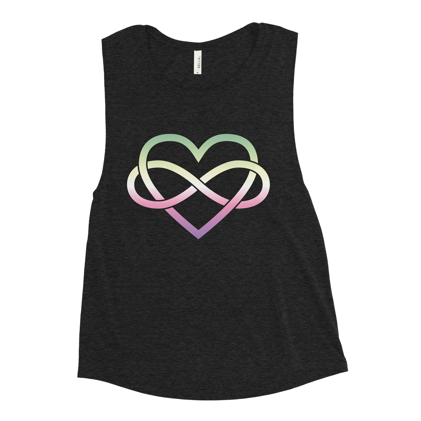 Polyamory Infinity Heart - Genderfae Ladies’ Muscle Tank