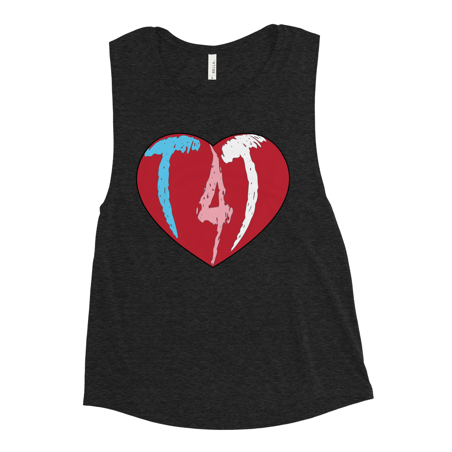 T4T Heart Ladies’ Muscle Tank