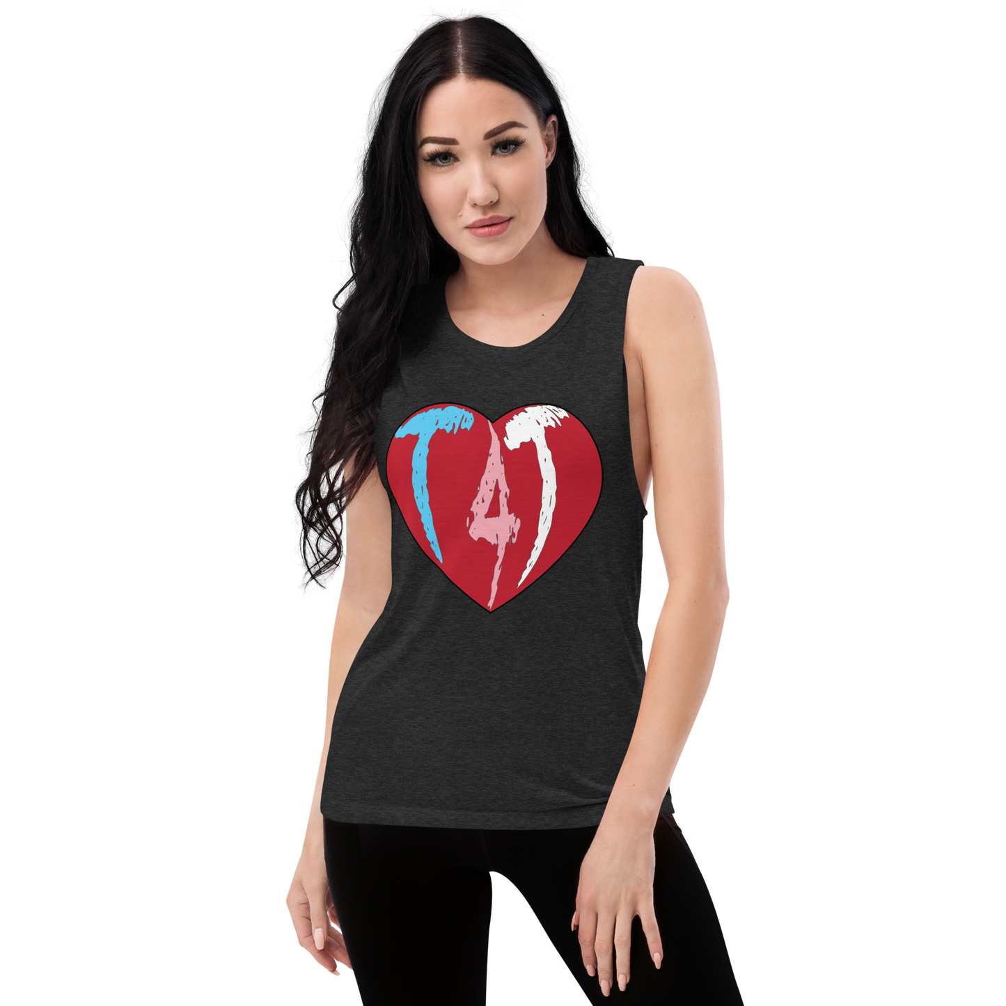 T4T Heart Ladies’ Muscle Tank