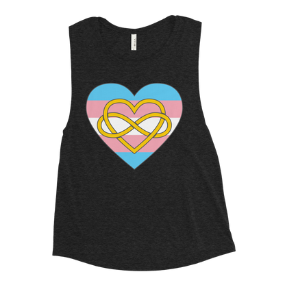 Polyamory Infinity Heart Trans Pride Ladies’ Muscle Tank