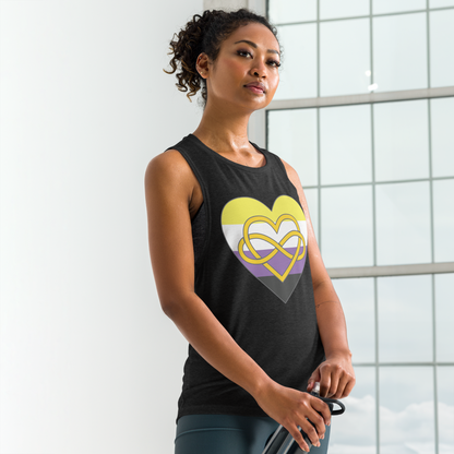 Polyamory Infinity Heart Non-binary Pride Ladies’ Muscle Tank