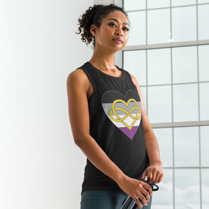 Polyamory Infinity Heart Asexual Pride Ladies’ Muscle Tank