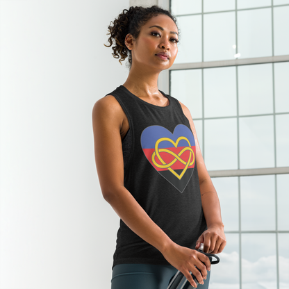 Polyamory Infinity Heart Pride Ladies’ Muscle Tank