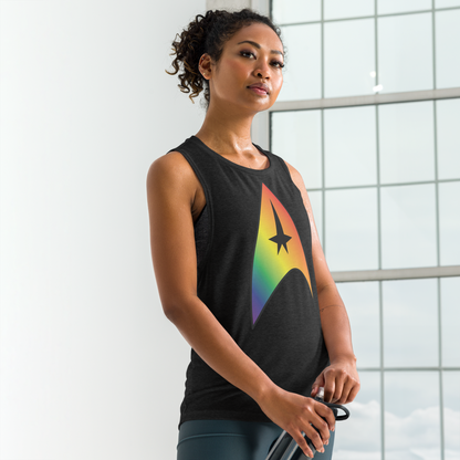 Starfleet Insignia - Rainbow Pride Ladies’ Muscle Tank