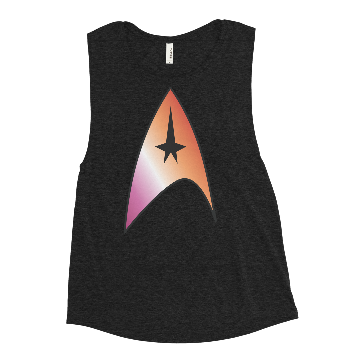 Starfleet Insignia - Lesbian Pride Ladies’ Muscle Tank