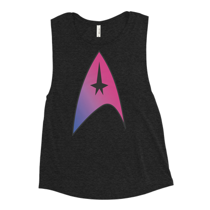 Starfleet Insignia - Bisexual Pride Ladies’ Muscle Tank