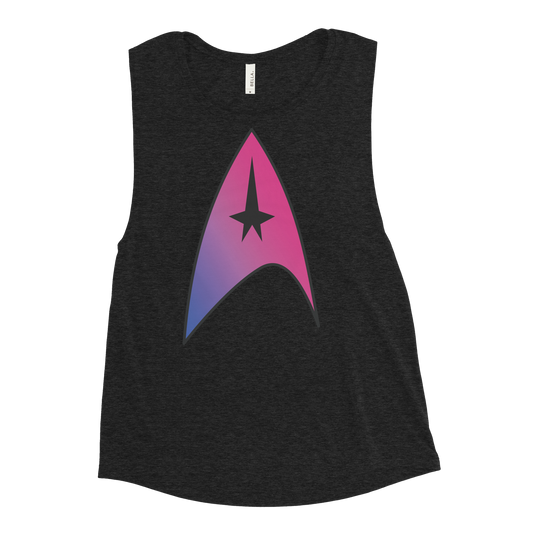 Starfleet Insignia - Bisexual Pride Ladies’ Muscle Tank