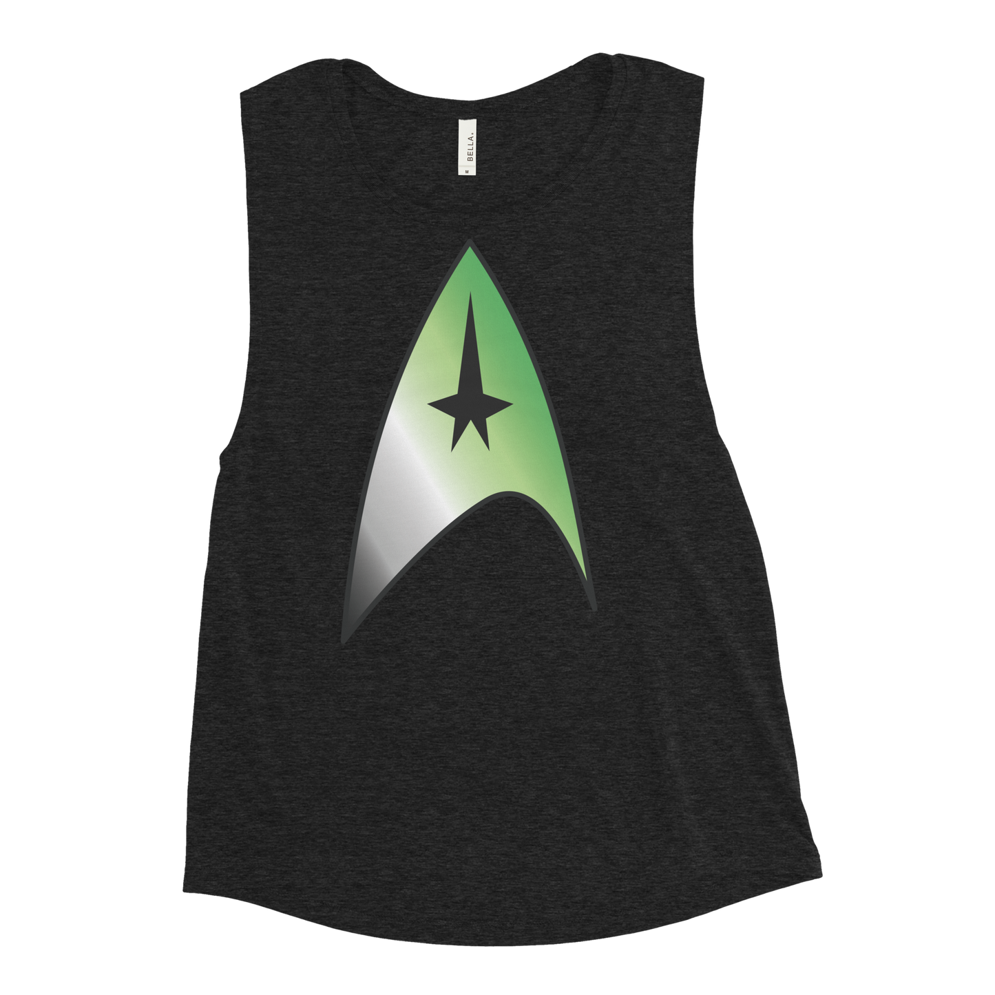 Starfleet Insignia - Aromantic Pride Ladies’ Muscle Tank