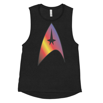 Starfleet Insignia - Polyamory Pride Ladies’ Muscle Tank