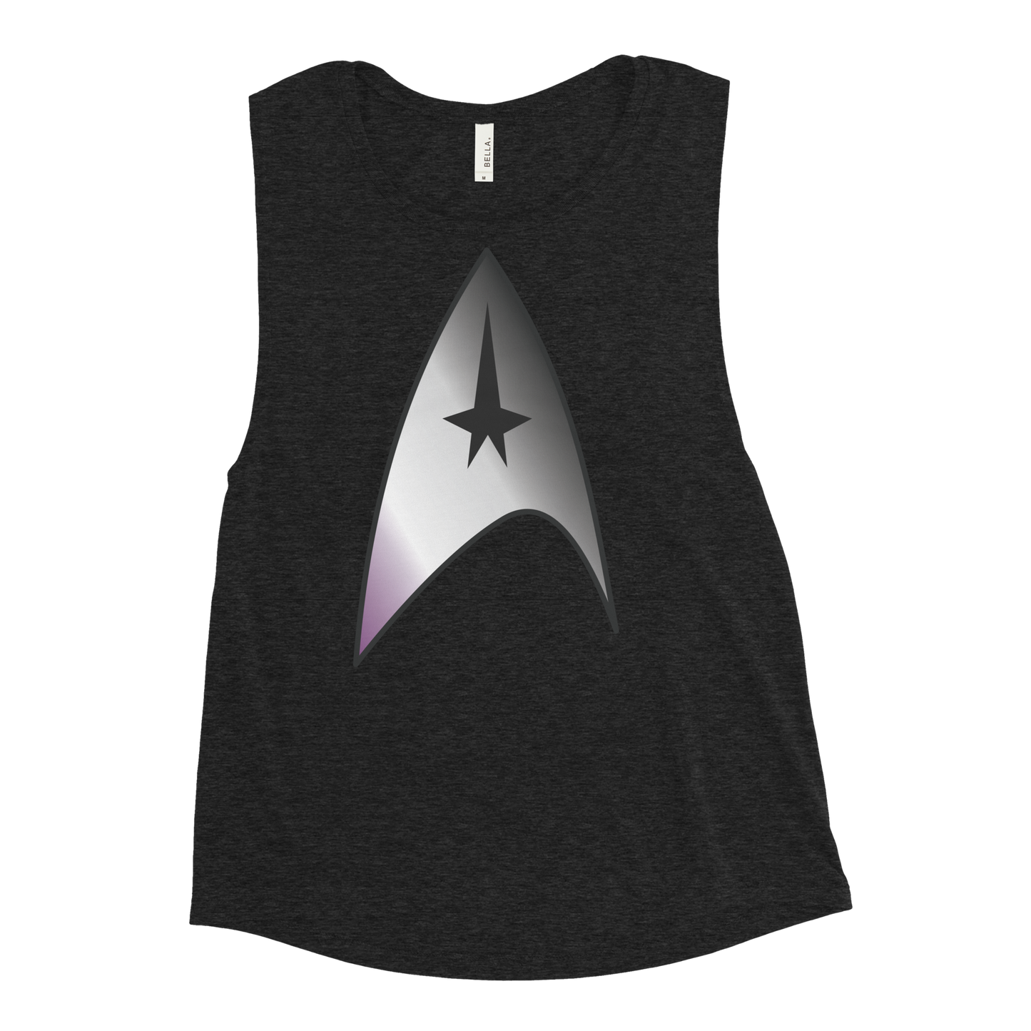 Starfleet Insignia - Asexual/Demisexual Pride Ladies’ Muscle Tank