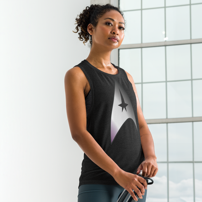 Starfleet Insignia - Asexual/Demisexual Pride Ladies’ Muscle Tank