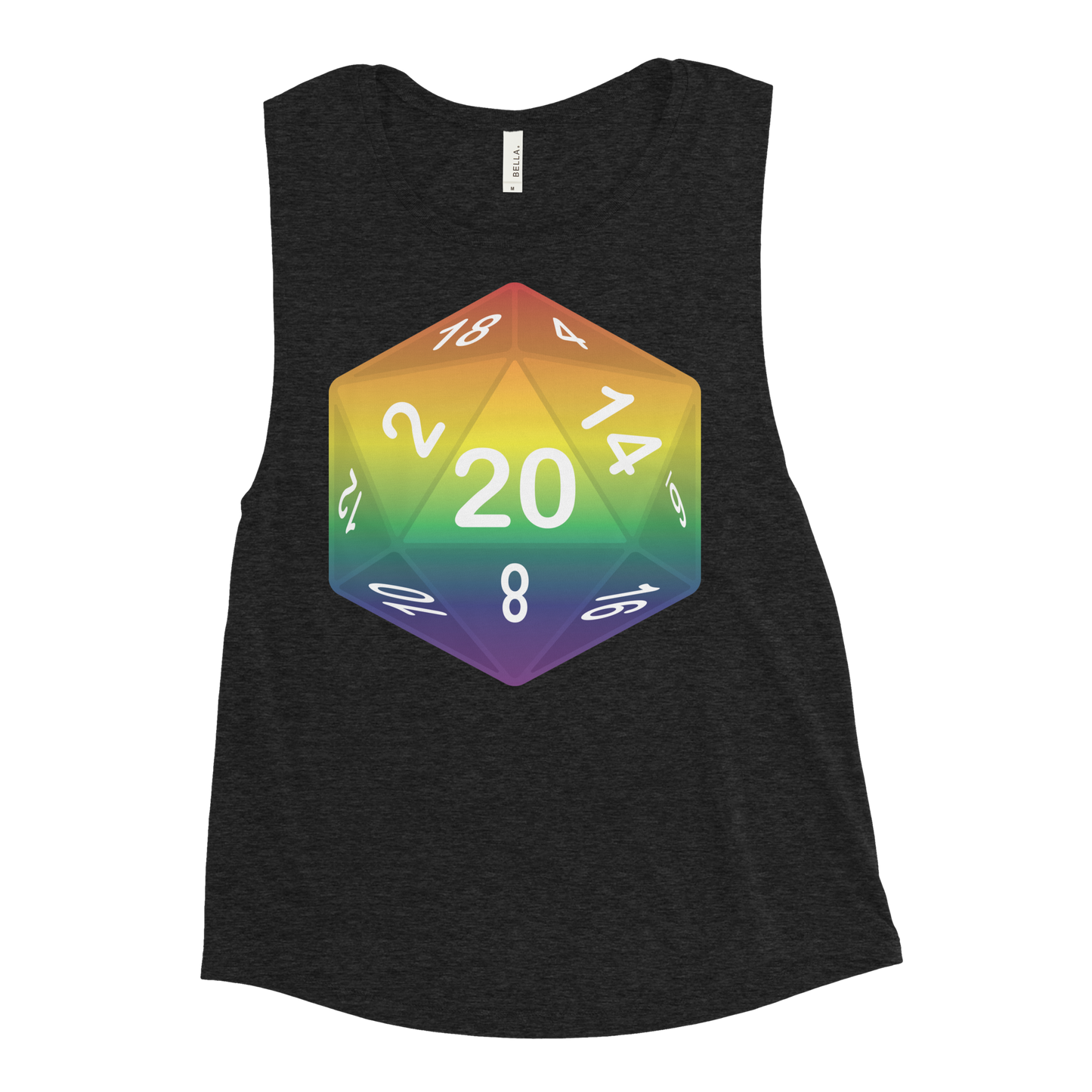 Pride Dice - Rainbow Ladies’ Muscle Tank