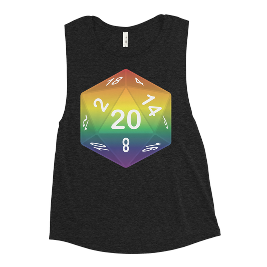 Pride Dice - Rainbow Ladies’ Muscle Tank