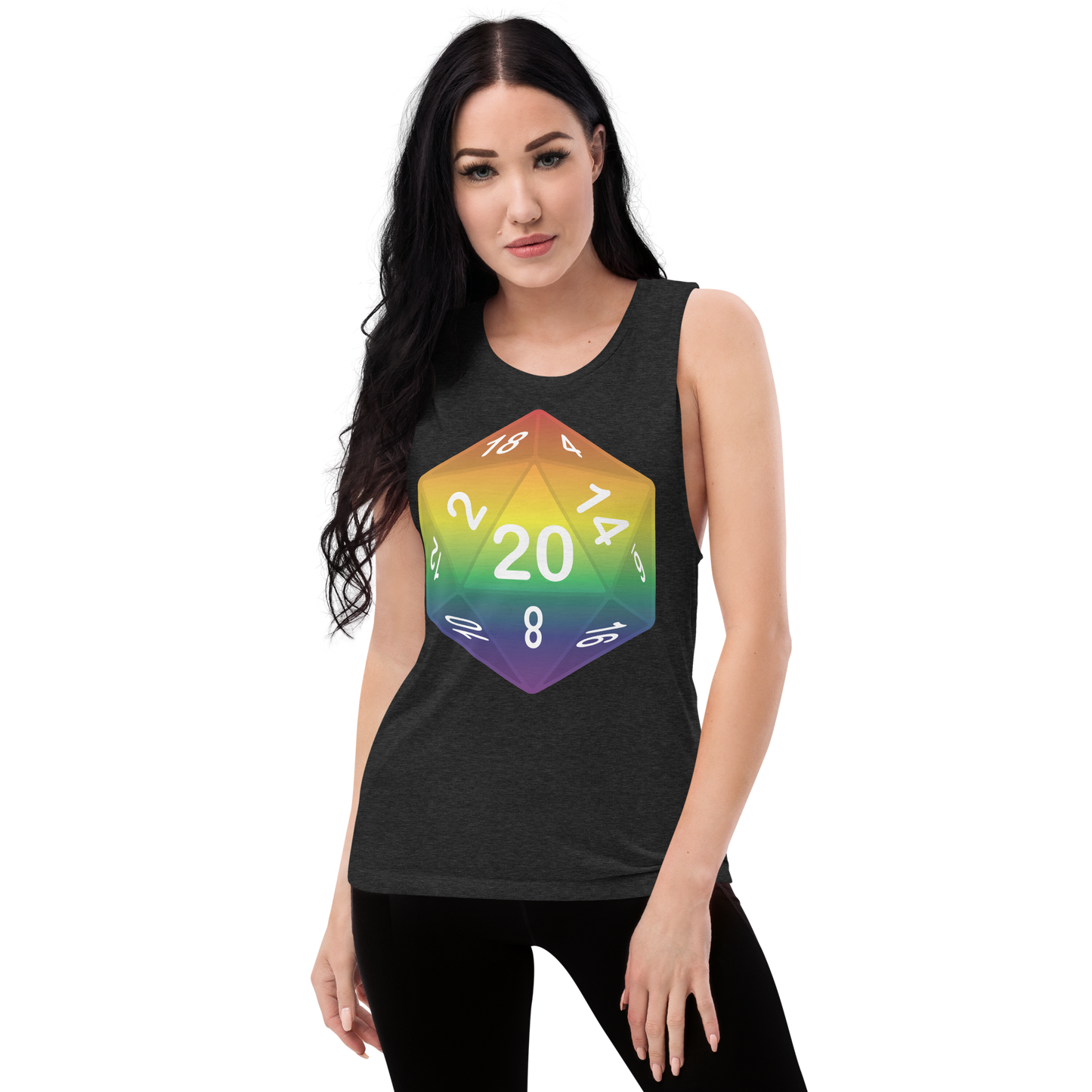 Pride Dice - Rainbow Ladies’ Muscle Tank