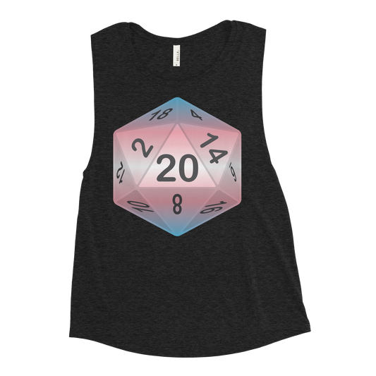 Pride Dice - Transgender Ladies’ Muscle Tank