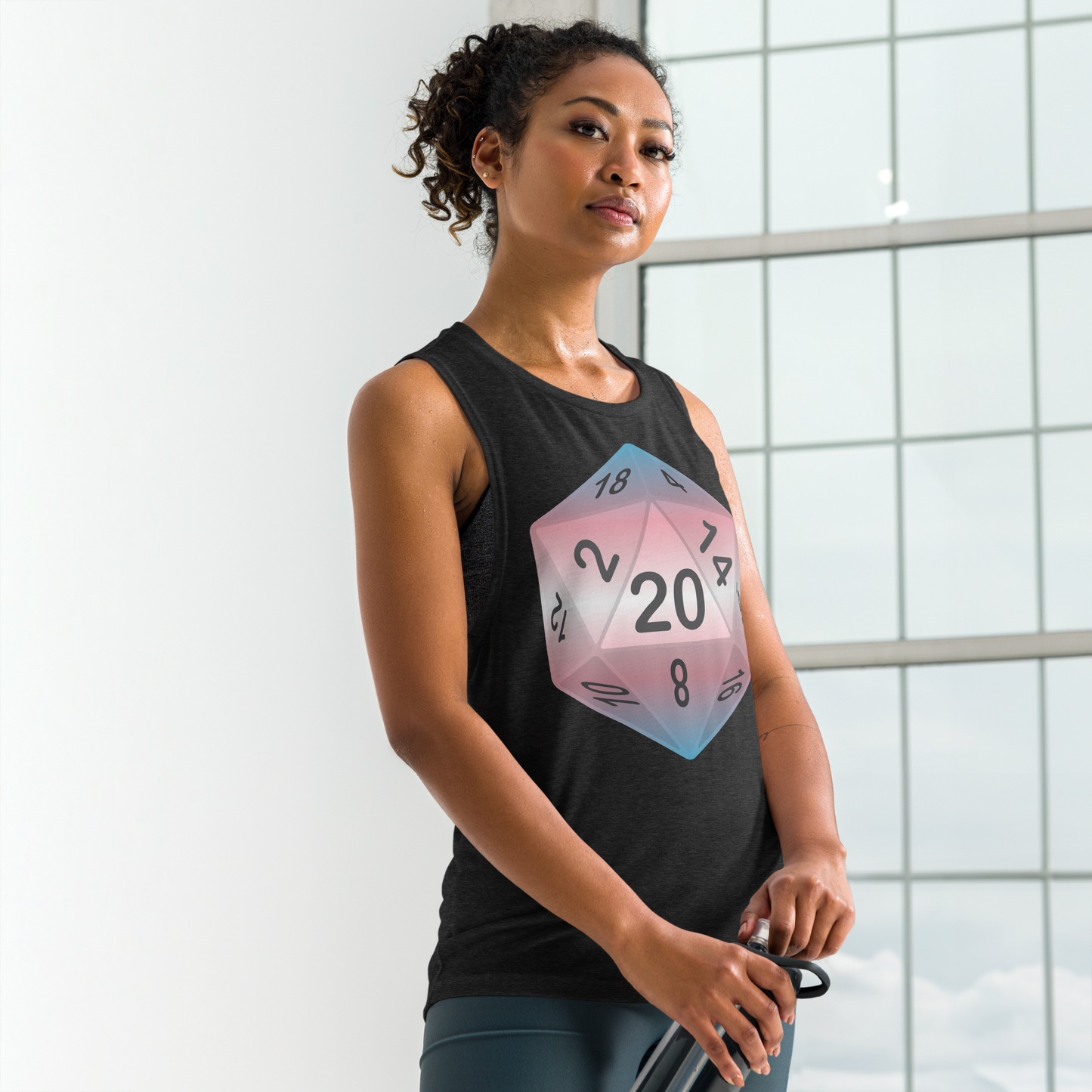 Pride Dice - Transgender Ladies’ Muscle Tank