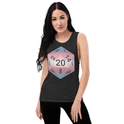 Pride Dice - Transgender Ladies’ Muscle Tank