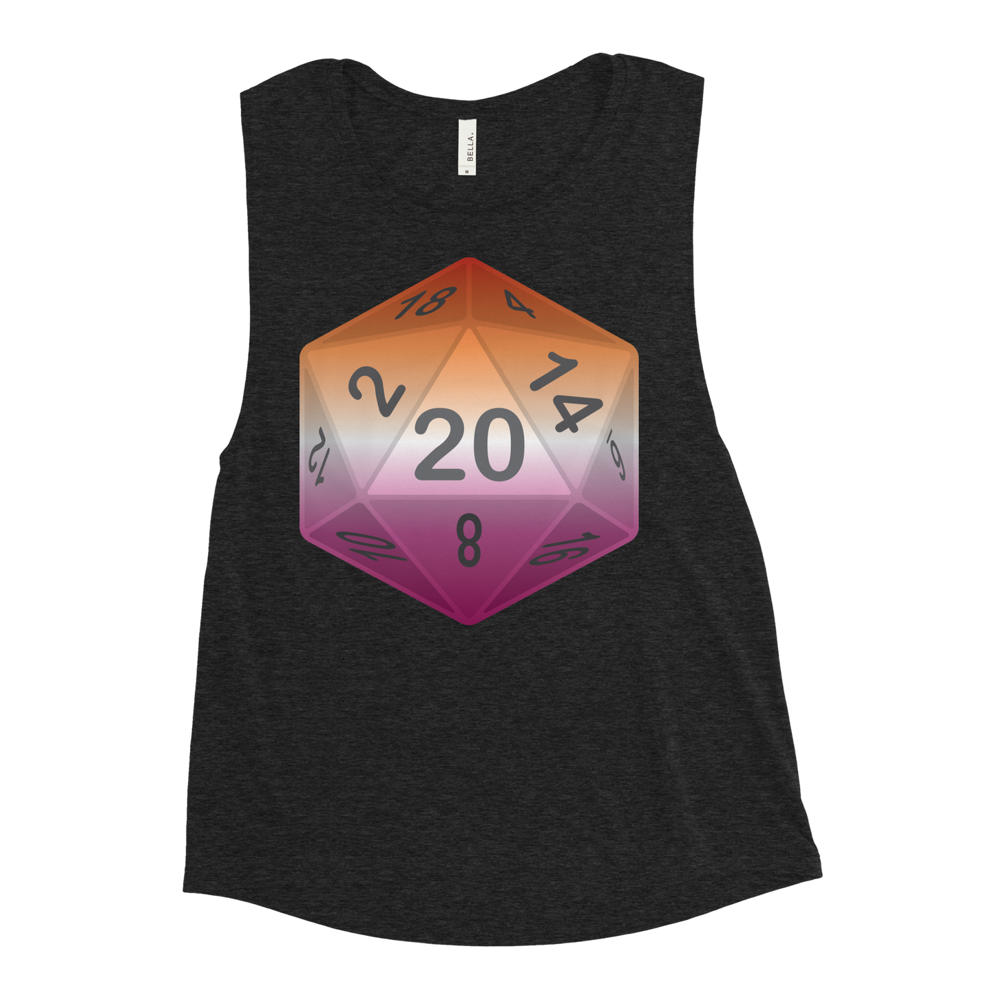 Pride Dice - Lesbian Ladies’ Muscle Tank