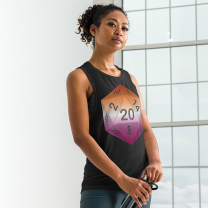 Pride Dice - Lesbian Ladies’ Muscle Tank