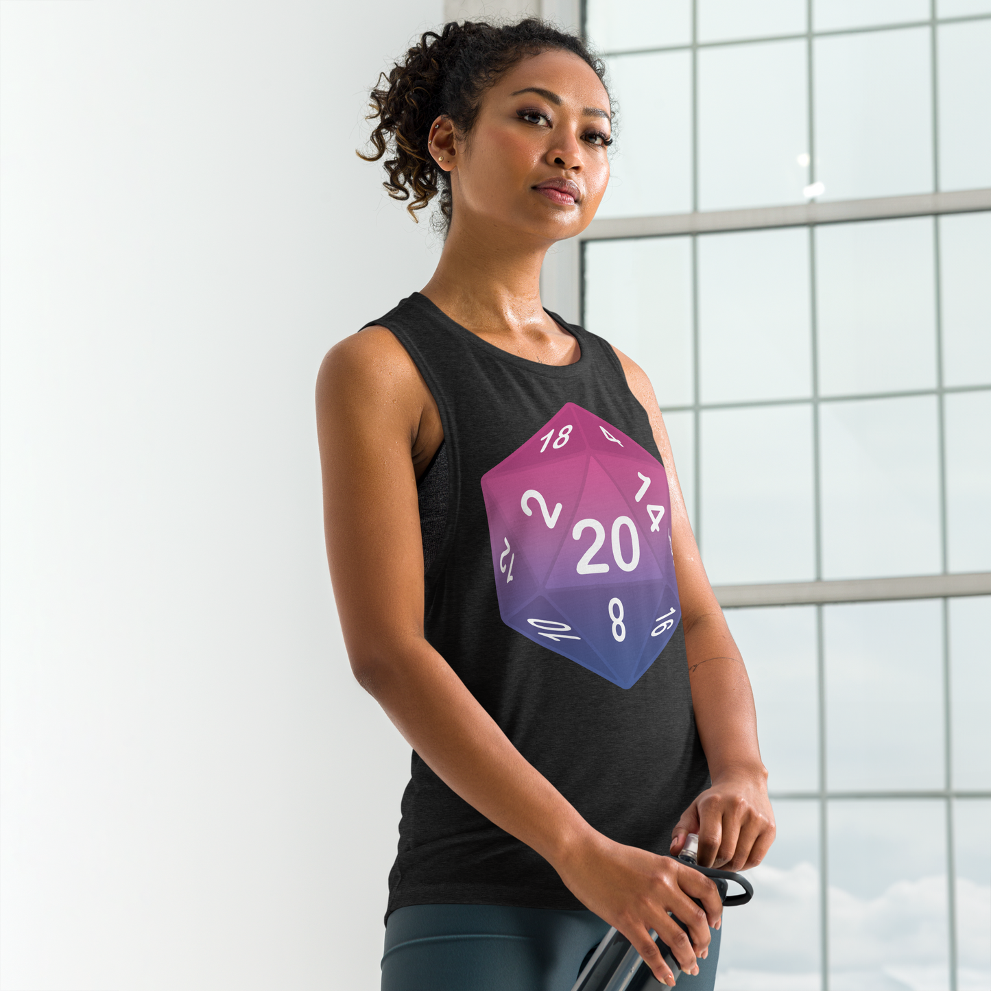 Pride Dice - Bisexual Ladies’ Muscle Tank