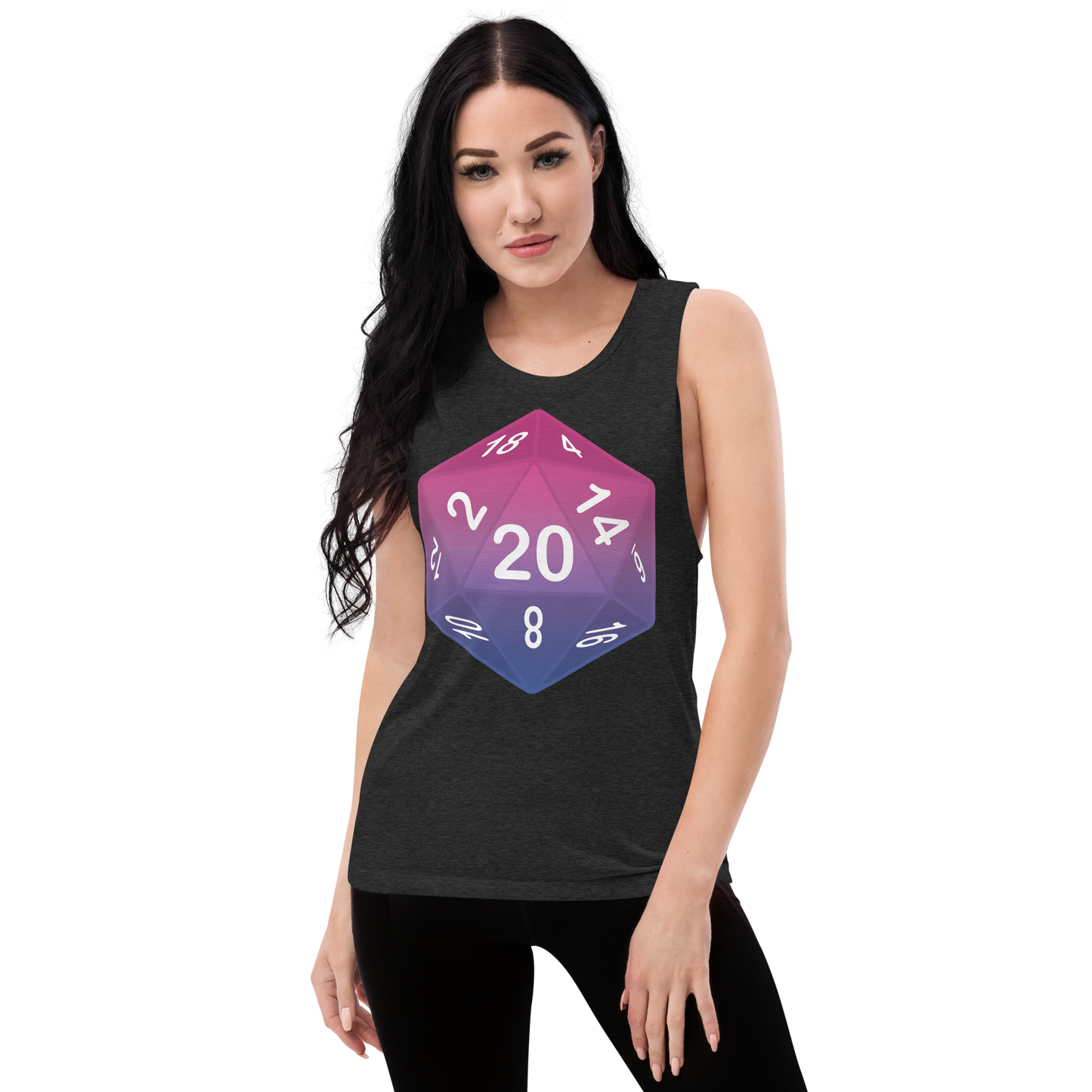 Pride Dice - Bisexual Ladies’ Muscle Tank