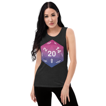 Pride Dice - Bisexual Ladies’ Muscle Tank