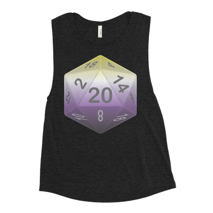 Pride Dice - Non-binary Ladies’ Muscle Tank