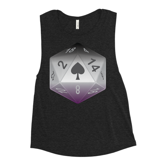 Pride Dice - Asexual Ladies’ Muscle Tank