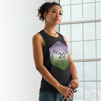 Pride Dice - Genderqueer Ladies’ Muscle Tank